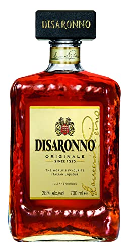 DISARONNO Originale (1 x 700 ml) –  italienischer Amaretto Likör mit süßem, fruchtigem Aroma nach Bittermandel und Vanille – ideal für Cocktails,  Longdrinks, auf Eis oder pur – 28 % Alk.