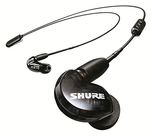 Shure SE215 Bluetooth 5.0 In Ear Kopfhörer mit Sound Isolating Technologie und Mikrofon für iPhone und Android – Premium Kabellos Ohrhörer mit warmem und detailreichem Klang – Schwarz