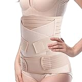 TiRain Damen 3 in 1 postpartum support - erholung bauch / taille / beckengurt shapewear Nude One Size