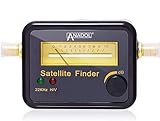 Anadol SF22 Sat Finder Astra 19.2 digital mit Pegelskala & Signalton - Messgerät zur Ausrichtung der digitalen Satellitenanlage - Satfinder, Satelliten Finder mit hoher Empfangsempfindlichkeit