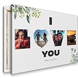 KL KUNSTLAB Love - eigenes Foto auf Leinwand, 30x20 bis 120x80 cm, Personalisiertes Partner Geschenke für Freundin & Freund. Liebe Männer & Frauen.
