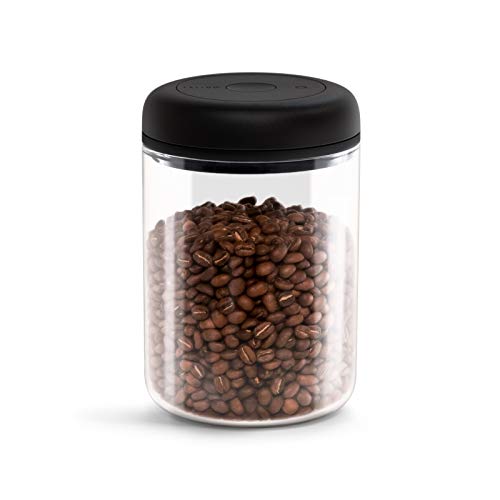 Fellow Vakuumbehälter zur Aufbewahrung von Kaffee und Lebensmitteln, integrierte Vakuumpumpe, hermetische Abdichtung 1,2 Liter Sauberes Glas