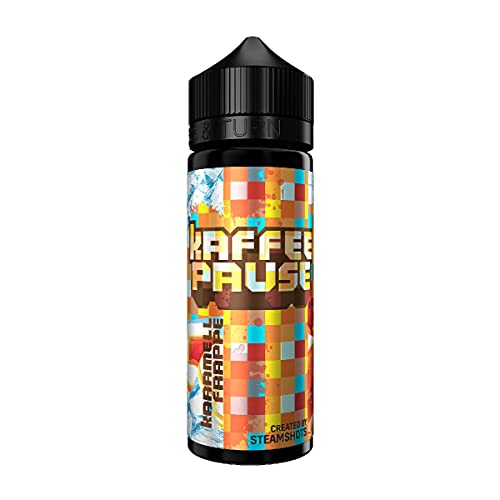 Kaffeepause by Steamshots, Karamell Frappé Ice, Longfill Shake and Vape zum Mischen mit Base Liquid für e-Zigarette, ohne Nikotin, 20 ml