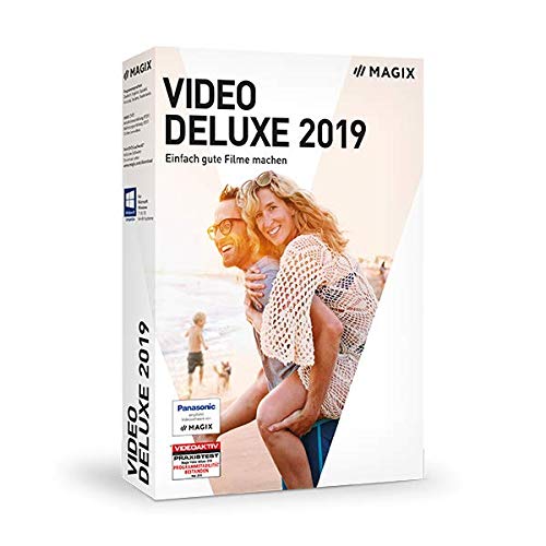 MAGIX Video deluxe 2019 – Videobearbeitung, die Spaß macht. |Standard|1 Device|1 Year|PC|Disc|Disc