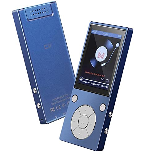 CCHKFEI 32GB MP3 Player Bluetooth 6,1cm (2,4 Zoll) Bildschirm Musik Player mit Lautsprecher FM-Radio Sprachaufzeichnung für Kinder Studenten Erwachsene Bluetooth MP4 Player