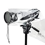 JJC Kamera Regenschutz, Wasserdichter Regenmantel Schutz für Canon Nikon Sony DSLR Kamera mit Objektiv bis 45cm Länge (2 Stück)