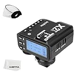 Godox X2T-F TTL 2.4G Wireless Flash Trigger for Fuji, Bluetooth Connection, 1/8000s HSS, TCM Function, 5 Separate Group Buttons, 3 Function Button for Quick Setting for Fuji Camera