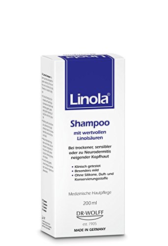 Linola Shampoo 200 ml - für trockene, empfindliche oder zu Neurodermitis neigende Kopfhaut