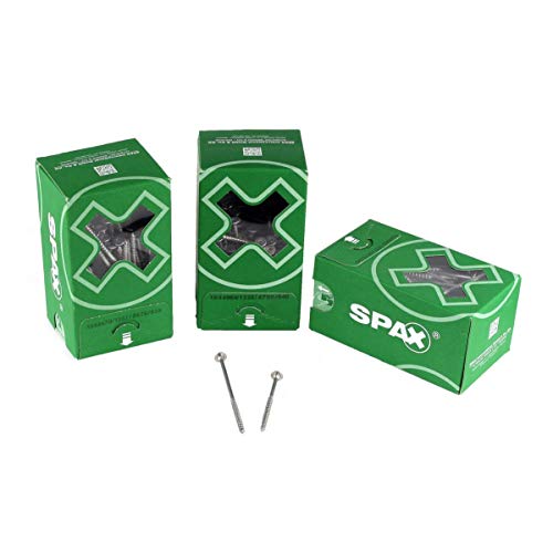 SPAX Tellerkopfschraube flach 5,0 x 87 mm 750 Stk. (5x 0251010500875) Teilgewinde Torx T-STAR plus T20 4Cut WIROX