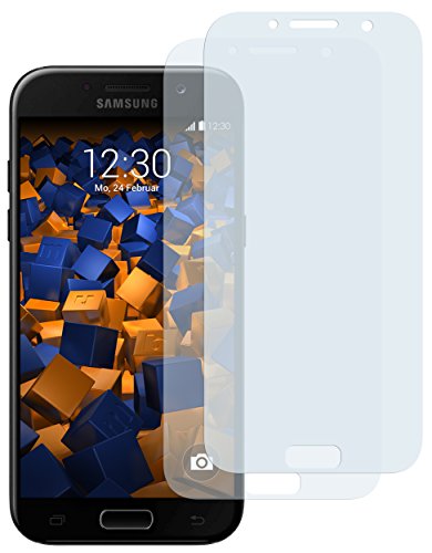 mumbi Schutzfolie kompatibel mit Samsung Galaxy A5 2017 Folie klar, Displayschutzfolie (2X)