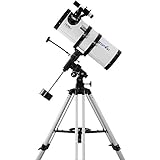 Zoomion Gravity 150/1400 EQ Astronomisches Spiegelteleskop Set mit Stativ, Montierung und Okulare für Erwachsene und Einsteiger der Astronomie