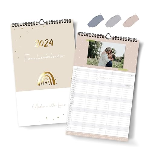 Grätz Verlag Familienplaner 5 Spalten zum selber gestalten, Familienkalender als Fotokalender I Wandkalender I Bastelkalender, mit Ferien- und Feiertagen, Stundenplänen uvm.