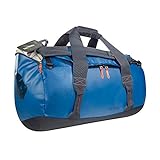 Tatonka Barrel M Reisetasche - 65 Liter - wasserfeste Tasche aus LKW-Plane mit Rucksackfunktion und großer Reißverschluss-Öffnung - Rucksacktasche 65l - Damen und Herren - blau