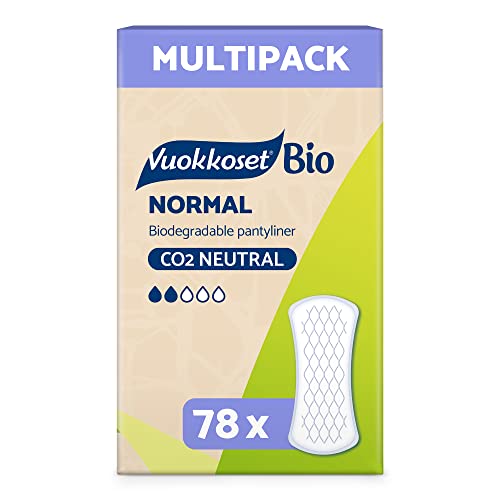 Vuokkoset Bio Slipeinlagen normal, biologisch abbaubar, Bio-Baumwolle - 3x26 Stück Multipack