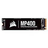 Corsair MP400 8TB M.2 NVMe PCIe x4 Gen3 SSD (Lesegeschwindigkeitenvon bis zu 3.480 MB/s sowie sequenziellen Schreibgeschwindigkeiten bis 3.000 MB/s, Hochdichter 3D QLC NAND) Schwarz