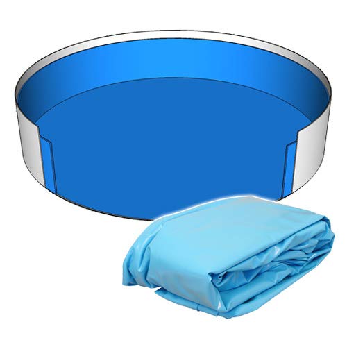 SAXONICA Poolfolie Rund Pool 500 x 120 cm 0,6 mm blau