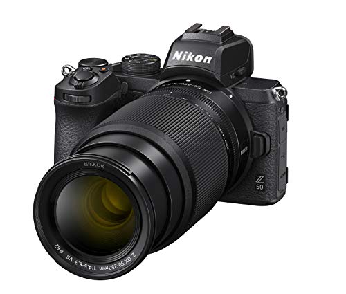 Nikon Z 50 Spiegellose Kamera im DX-Format mit 16-50mm 1:3,5-6,3 VR und 50-250mm 1:4,5-6,3 VR (20,9 MP, OLED-Sucher mit 2,36 Mill. Bildpunkten, Hybrid-AF mit Fokus-Assistent, 4K UHD Video)