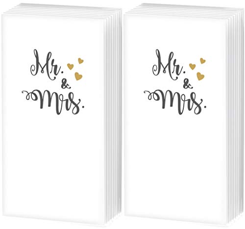 20 Taschentücher (2x10) Mr. & Mrs. | Freudentränen | Hochzeit | Geschenk