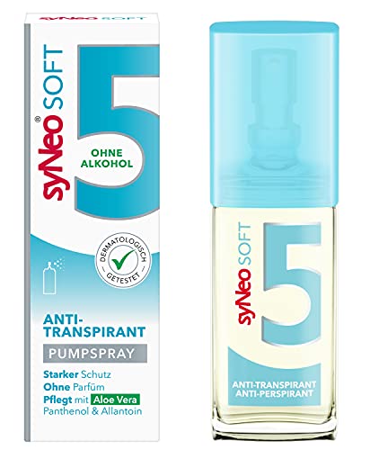syNeo 5 soft Antitranspirant Pumpspray ohne Alkohol, Anti Schweiß Deo für Damen und Herren gegen starkes Schwitzen, Anti Transpirant Antiperspirant Spray, 1er Pack (1 x 30 ml)