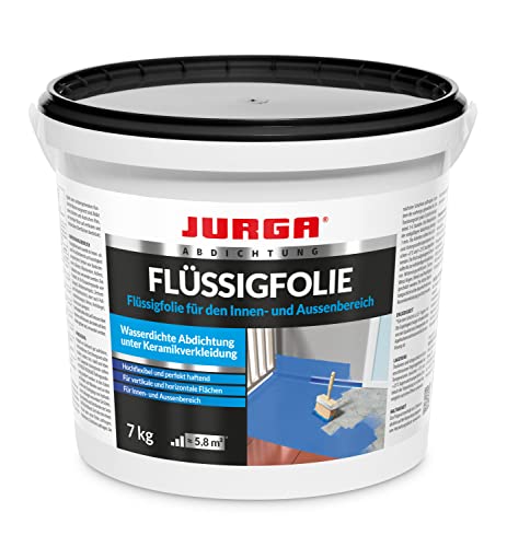 JURGA Folmix Flüssigfolie für den Innen- und Außenbereich Imprägnierung Erzeugt eine wasserdichte, thixotrope Beschichtung Ohne Lösungsmittel Fassungsvermögen 7 Liter