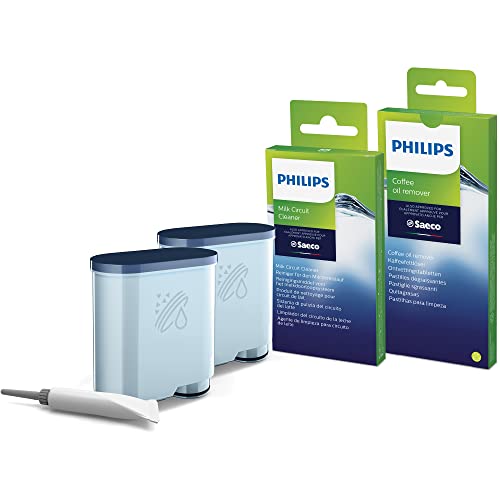 Philips Domestic Appliances Rundum-Pflegeset für Kaffeevollautomaten (enthält AquaClean Wasserfilter), CA6707/10, Mehrfarbig