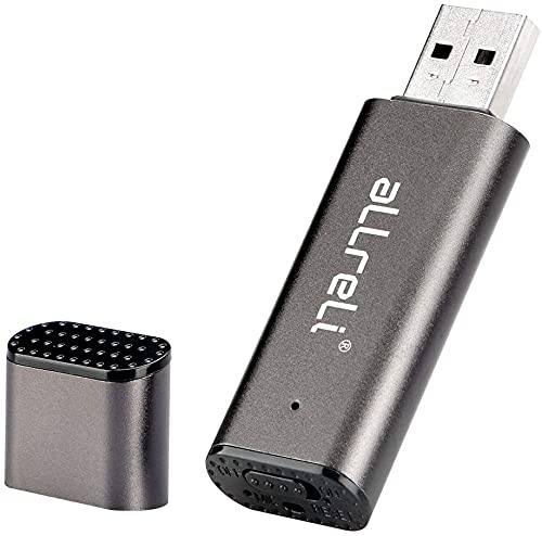 aLLreLi Digital Diktiergerät CP00341 [2-in-1] 8GB Mini USB Speicherstick, Digital Voice Recorder mit Lanyard für Meeting,Vorträge,Interview