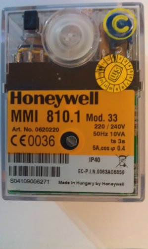 Brennersteuergerät Honeywell (Satronic) MMI810.1 Mod. 33, für Gasgebläsebrenner