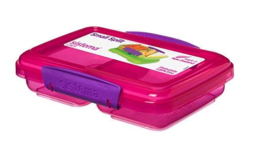 Sistema 350 ml Snackbox SMALL Split - Phthalate- und BPA-freie Mini-Lunchbox 41518 (pink)