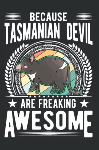 Tasmanischer Teufel Notizbuch: Tasmanischer Teufel Tasmanian Devil Beutelteufel / 6x9 Zoll / 120 karierte Seiten