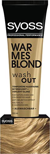 SYOSS Washout Stufe 1 Warmes Blond, temporäre Haarfarbe, 1er Pack (1 x 150 ml)
