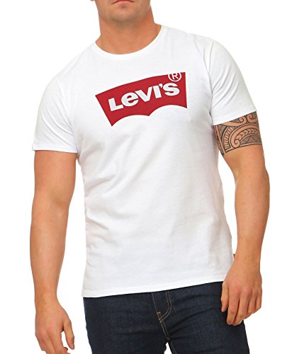 Levi's Herren Graphic Set-in Neck T-Shirt , Hm Graphic White, S