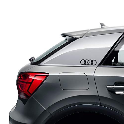Audi 8W0064317E Dekorfolie Emblem Design Ringe Logo Aufkleber Sticker schwarz