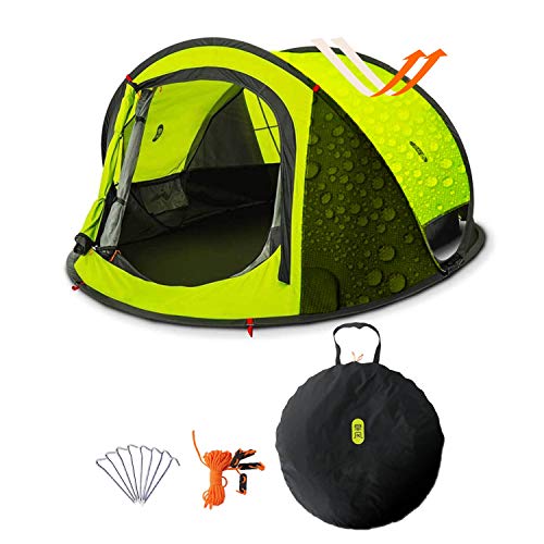 Zenph Pop Up Zelt, Automatisches Outdoor-Zelt für 2-3 Personen Schnellöffnungs Wurfzelt mit Tragetasche, Grüne