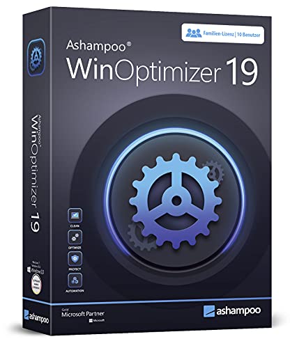 WinOptimizer 19 - 10 USER Lizenz - System Tuning für Windows 11 10 8.1 8 7 - unbegrenzte Laufzeit