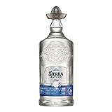 Sierra Antiguo Plata (1 x 700 ml) – reiner Tequila Blanco aus 100 % Blaue Weber Agave – Tequila mit klarer Agaven- und Zitrus-Note – ideal für Cocktails wie Margaritas – 40 % Alk.