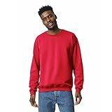 Gildan Herren Fleece Crewneck Sweatshirt, rot, XXX-Large