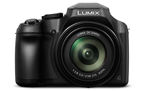 Panasonic Lumix DC-FZ82 Bridgekamera (18 Megapixel, 20 mm Weitwinkel, 60x opt. Zoom, 4K30p Videoaufname, Hybrid Kontrast AF) schwarz