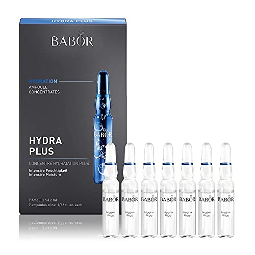 BABOR Hydra Plus, Serum Ampullen für das Gesicht, Mit Hyaluronsäure für intensive Feuchtigkeit, Vegane Formel, Ampoule Concentrates, 7 x 2 ml