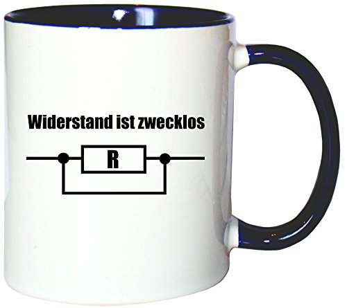 Mister Merchandise Kaffeetasse Becher Widerstand ist Zwecklos Teetasse