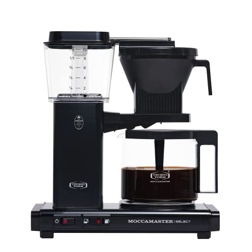 Moccamaster KBG Select, Filtermaschine Kaffee, Kaffeemaschine, Filterkaffee, Schwarz, 1.25L