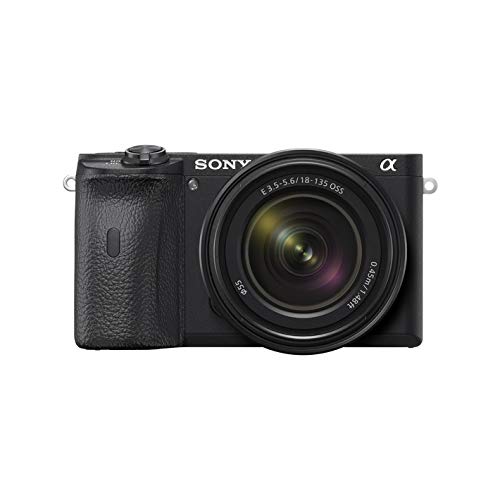 Sony Alpha 6600 | APS-C Spiegellose Kamera mit Sony 18-135mm f/3.5-5.6 Zoom-Objektiv (Schneller 0,02s AF, optische 5-Achsen-Bildstabilisierung, 4K HLG Videoaufnahmen, neigbares Display für Vlogging)