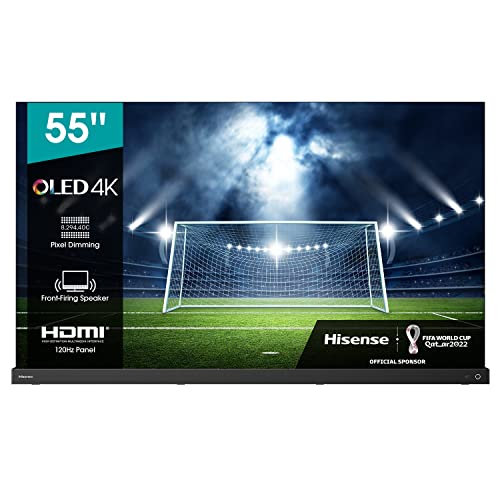 Hisense 55A9G OLED 139 cm (55 Zoll) Fernseher (4K OLED HDR Smart TV, HDR 10+, Dolby Vision IQ & Atmos, IMAX Enhanced, WCG, USB-Recording, Ultra Slim Design, Alexa Built-in, Google Assistant) 2021