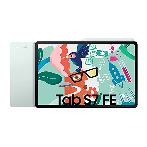 Samsung Galaxy Tab S7 FE, 12,4 Zoll, 64 GB interner Speicher, 4 GB RAM, Wi-Fi, Android Tablet inklusive S pen, Mystic Green