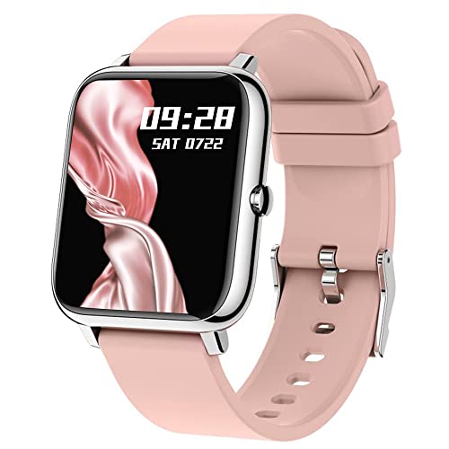 KALINCO Smartwatch, 1.4 Zoll Touch-Farbdisplay mit personalisiertem Bildschirm,Armbanduhr mit Blutdruckmessung,Herzfrequenz,Schlafmonitor, Sportuhr IP67 Wasserdicht Schrittzähler für Damen Herren