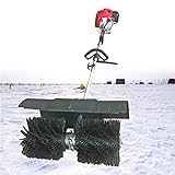 Kehrmaschine Handgehaltener elektrischer Schneepflug Besen zum Schneeschaufeln Kehrmaschine Benzin Schneeschieber Schneefräse Handkehrmaschine 52CC