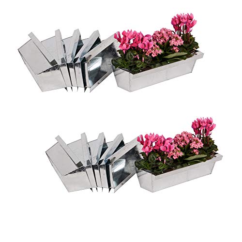 UNUS Blumenkasten mit Aufhängung Set Balkonkasten Einsatz passend für Europaletten für Blumen, Kräuter und Früchte 12 Stück 38cm
