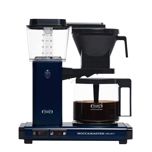 Moccamaster KBG Select, Filterkaffeemaschine, Kaffeekanne mit Filter, Midnight Blue, 1.25 Liter