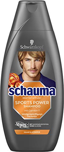 SCHWARZKOPF SCHAUMA Shampoo Sports Power Für Männer, 1er Pack (1 x 400 ml)