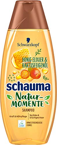 SCHWARZKOPF SCHAUMA Natur-Momente Shampoo Haar-Smoothie Honig Elixier und Kaktusfeigenöl, 20er Pack (20 x 400 ml)