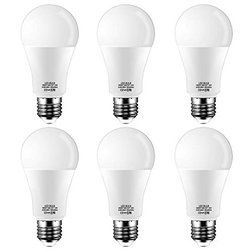 E27 LED Lampe, A60 Leuchtmittel,14W ersetzt 120W Glühbirne,1200 Lumen,Neutralweiss (4500 Kelvin), Nicht Dimmbar,200° Abstrahlwinkel Energiesparlampe,6er Pack